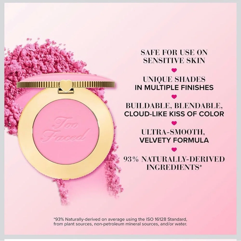 Too Faced dream a little dream blush and lip gloss set NEW